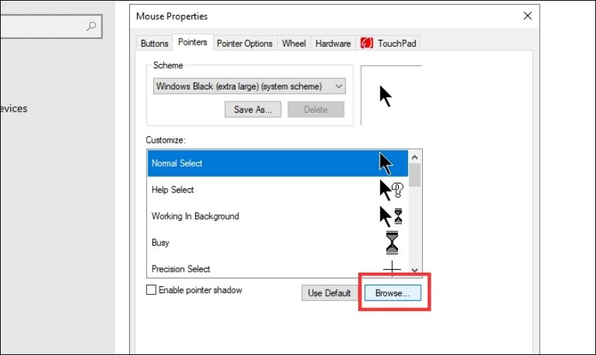hướng dẫn thay đổi con trỏ chuột trên win 10