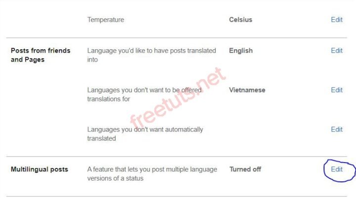Cách thay đổi ngôn ngữ Facebook trên máy tính: Bật tính năng Multilingual post