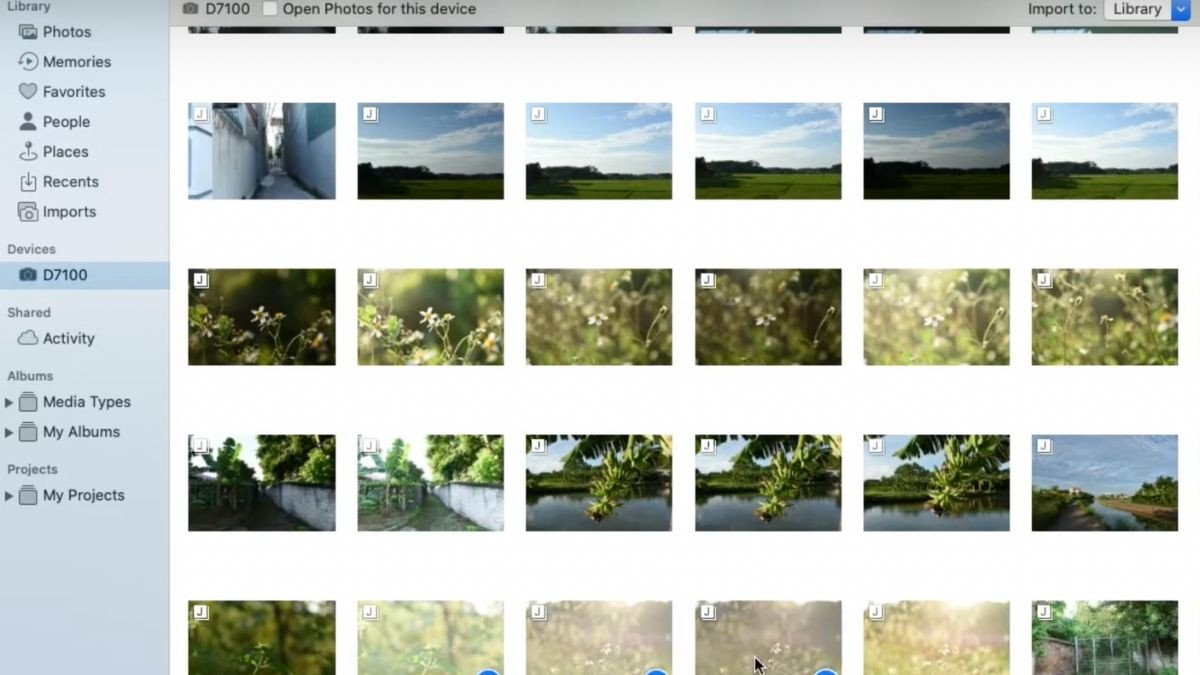 Cách truyền ảnh sang máy Mac