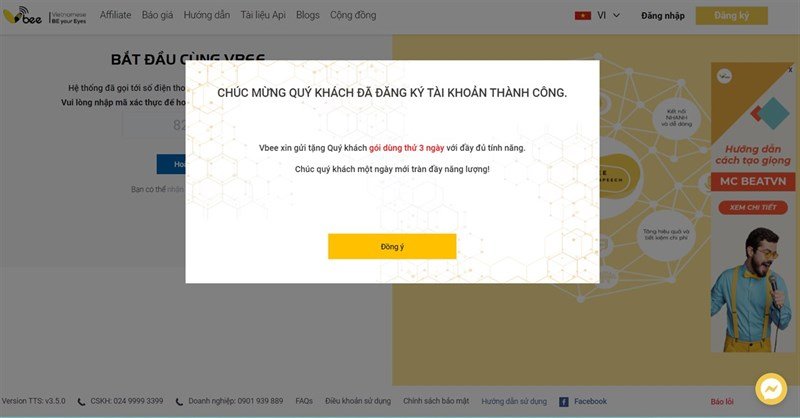 Cách chuyển văn bản thành giọng nói trên máy tính - Dùng thử Vbee