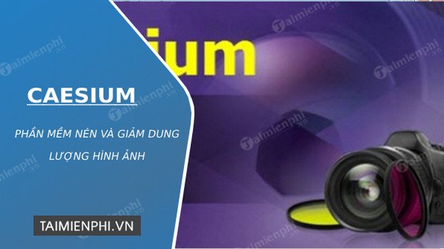 Giao diện chính của phần mềm Caesium hiển thị các tùy chọn nén và xem trước ảnh