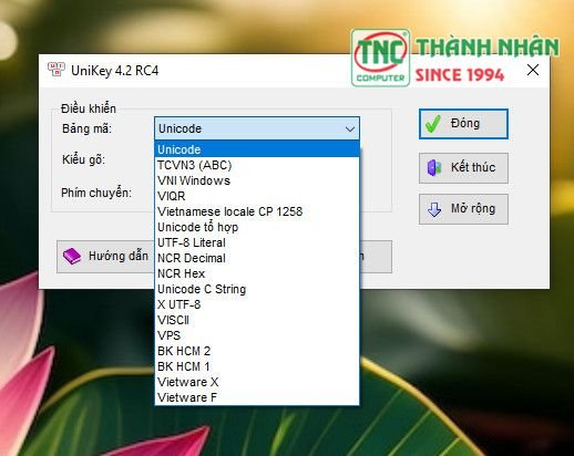 Cài đặt Unikey Unicode để sửa lỗi phông chữ tiếng Việt