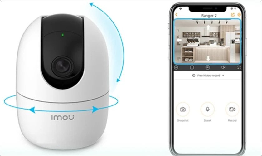 Camera IMOU thiết kế quay 360 độ vô cùng linh hoạt