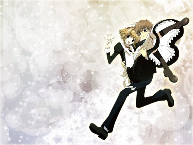 ảnh nền máy tính hoạt hình đẹp: Cặp đôi Sakura và Syaoran