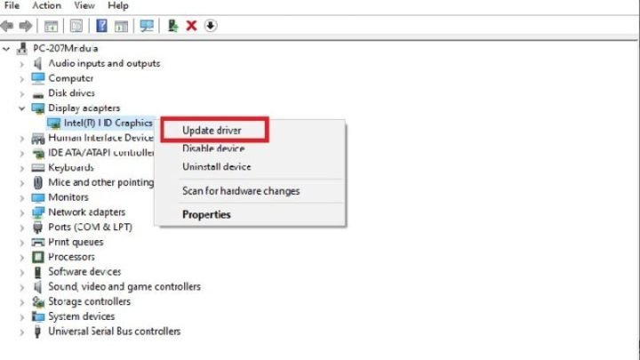 Cập nhật Driver thường xuyên