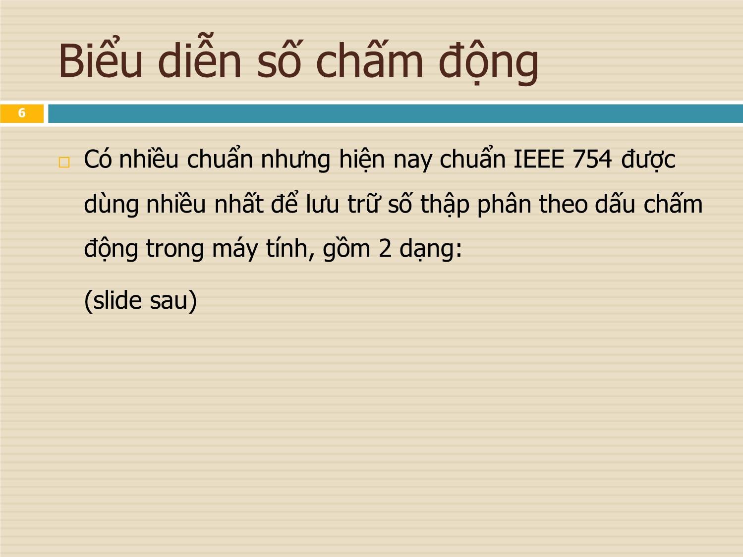Cấu trúc biểu diễn số chấm động IEEE 754