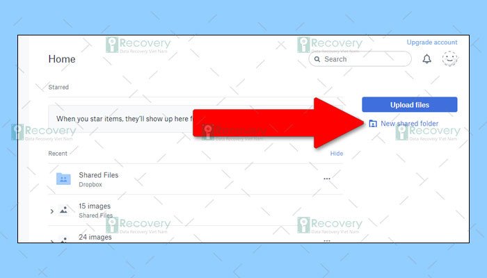 Chia sẻ thư mục Dropbox