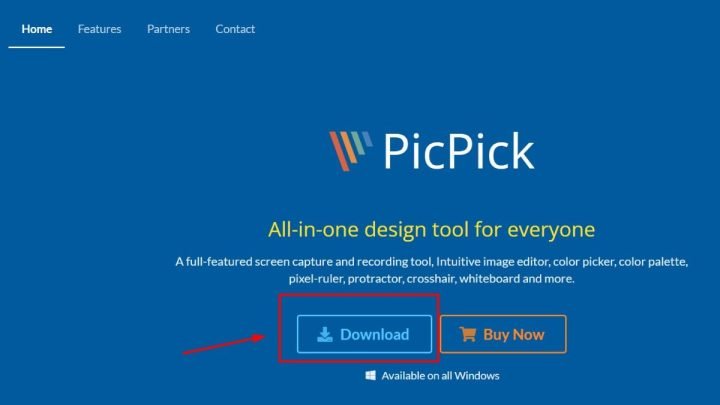 Tải và cài đặt PicPick để chụp cuộn màn hình máy tính