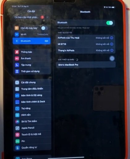 Cài đặt Bluetooth trên Macbook để kết nối và chuyển dữ liệu từ iPad