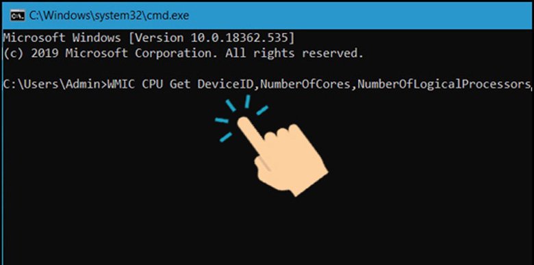 Command Prompt cách kiểm tra CPU của máy tính gõ cmd cũng là một cách kiểm tra chính xác