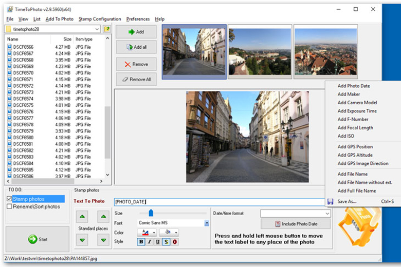 Timetophoto phần mềm chèn chữ vào ảnh cho PC nhưng các bạn muốn sử dụng nó cần phải trả phí