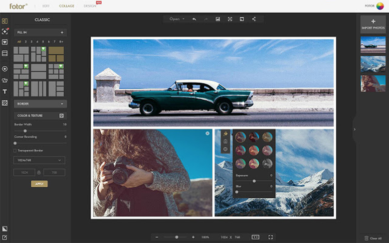 Fotor phần mềm viết chữ lên ảnh cho máy tính được rất nhiều các bạn học design