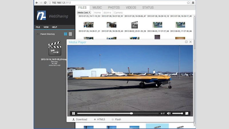 Đăng nhập mật khẩu WebSharing