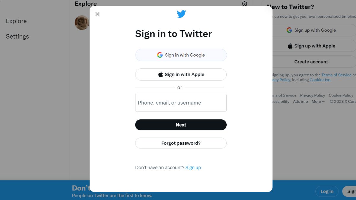 Đăng nhập Twitter trên máy tính Đăng nhập Twitter trên máy tính bằng Apple ID