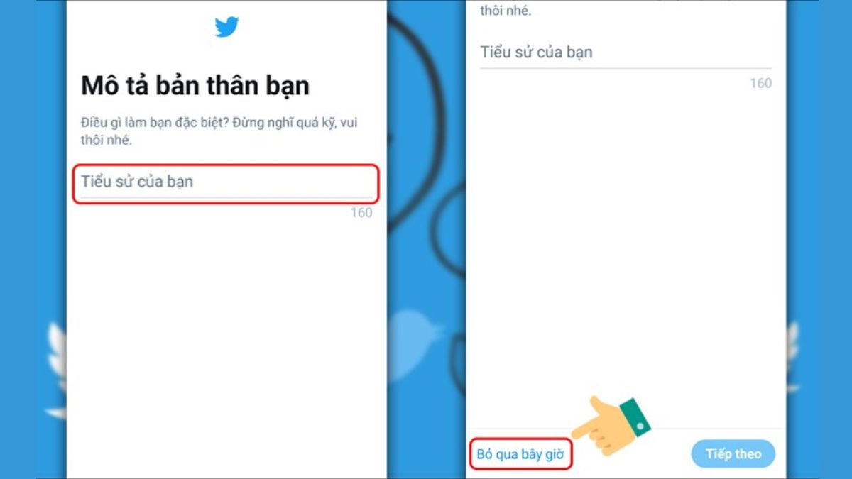 Hoàn tất đăng ký Twitter trên điện thoại Hoàn tất đăng ký Twitter trên điện thoại
