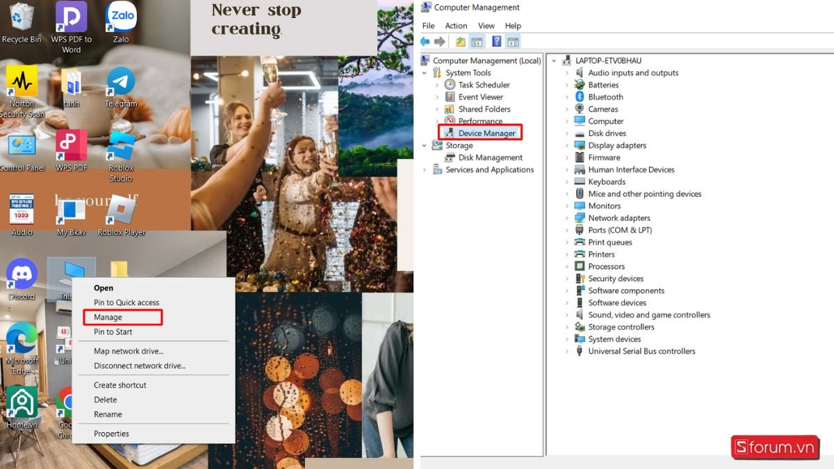 Của Computer/This PC > Manage