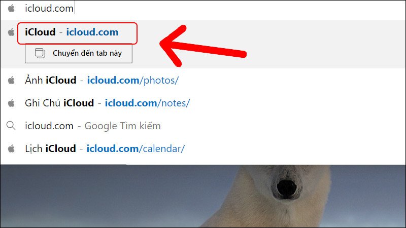 Đường link truy cập iCloud