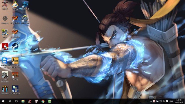 hình nền máy tính game thủ Mercy Overwatch