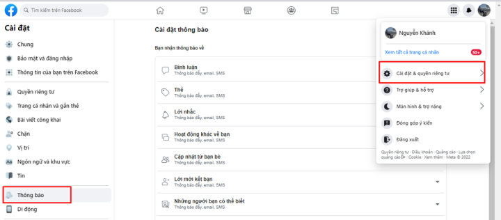 Tắt thông báo Messenger trên máy tính qua trình duyệt web