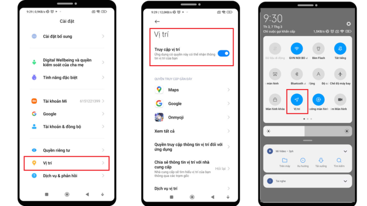 Cách tắt định vị trên điện thoại Android bằng cách vô hiệu hóa dịch vụ vị trí hoặc từ thanh thông báo nhanh.