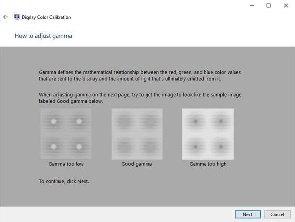 Cân chỉnh Gamma màn hình