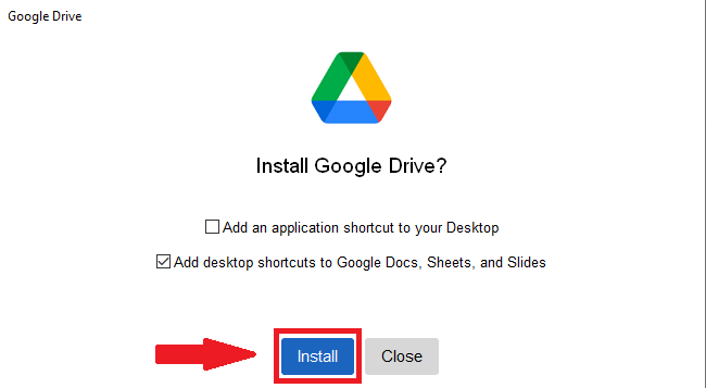 Cài đặt Google Drive PC trên máy tính