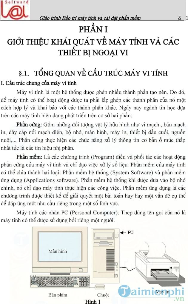 Giáo trình bảo trì máy tính: Hướng dẫn từ A đến Z