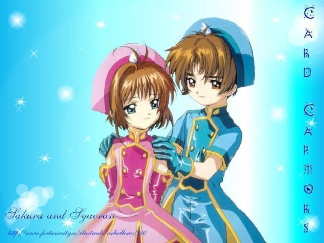 hình ảnh máy tính hoạt hình đẹp: Tình yêu Sakura và Syaoran