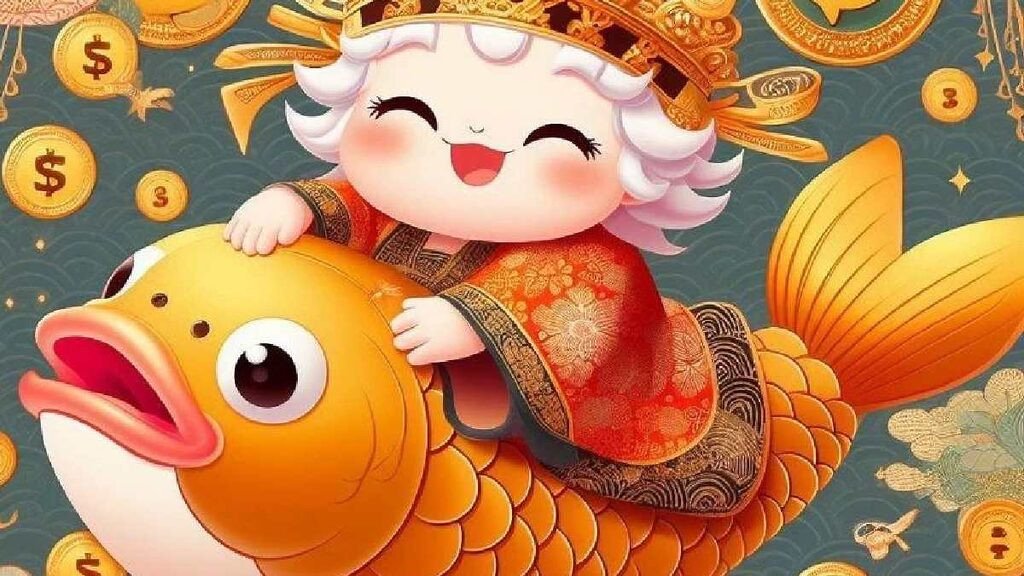 Hình ảnh Thần Tài ban phát may mắn cho máy tính