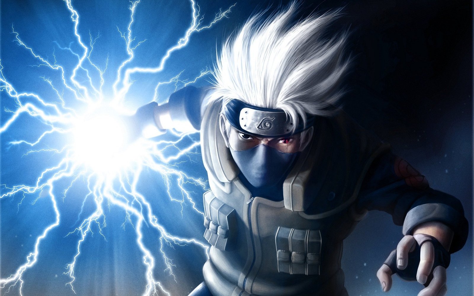 Hình nền 3D anime với công nghệ và thiên nhiên