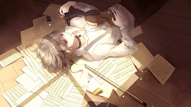 Hình nền Anime boy lãng mạn dưới mưa