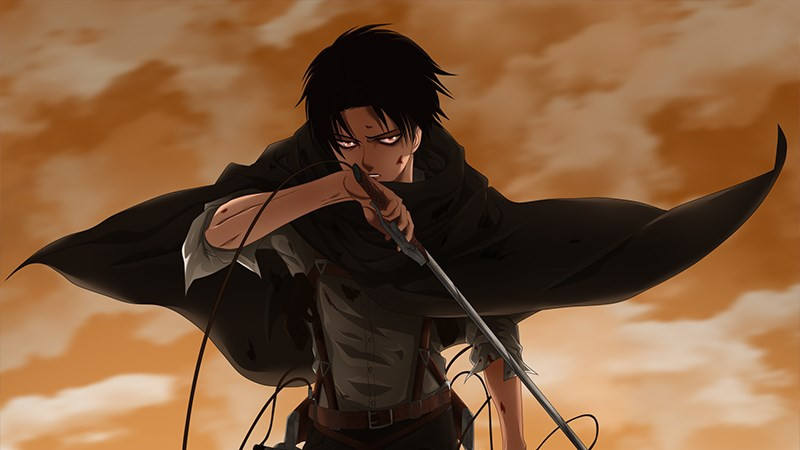 Hình nền Anime boy với vũ khí