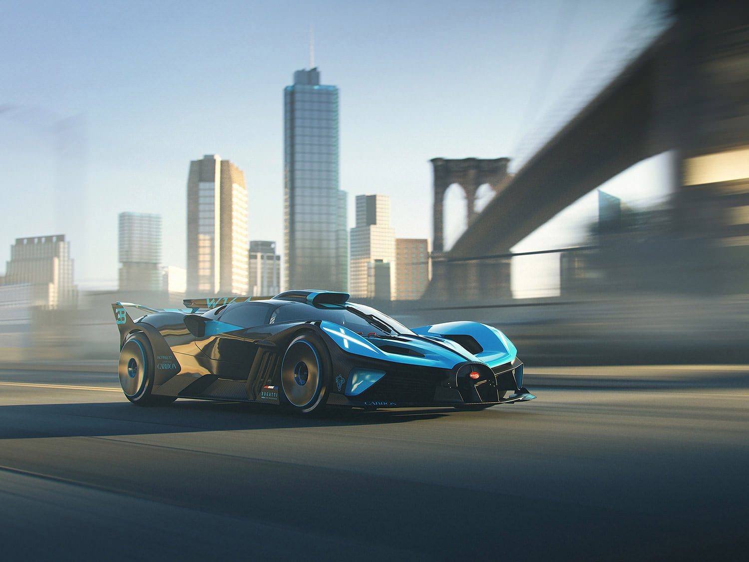 Hình nền Bugatti Bolide Concept 2020 4K góc khác