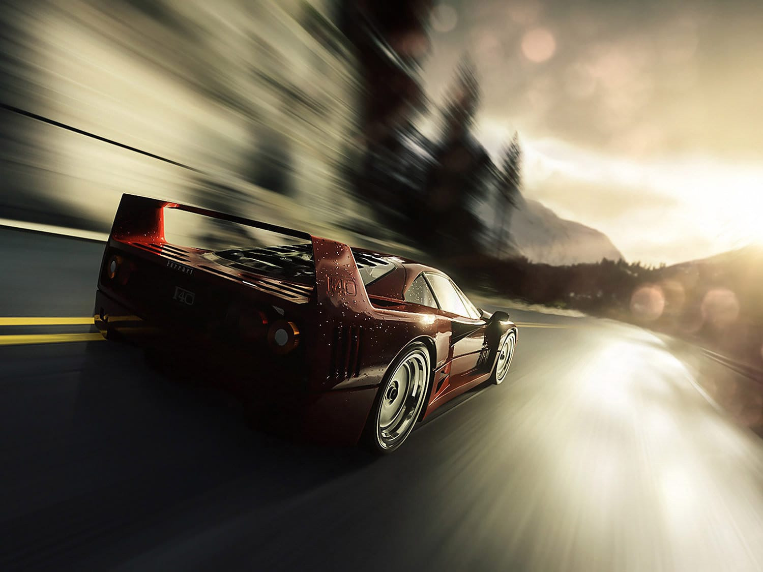 Hình nền Ferrari F40 4K chi tiết