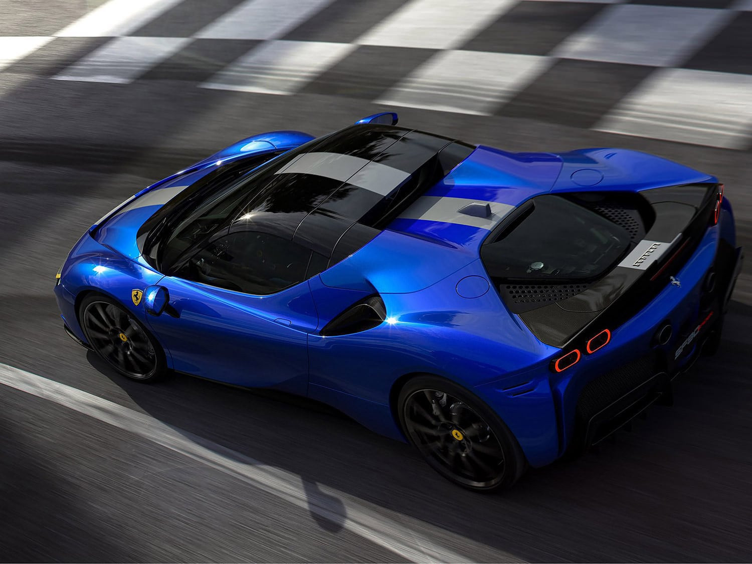 Hình nền Ferrari SF90 Spider 2021 4K góc nghiêng