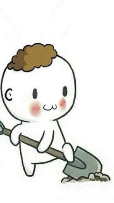 Hình nền điện thoại hài hước phong cách chibi đáng yêu