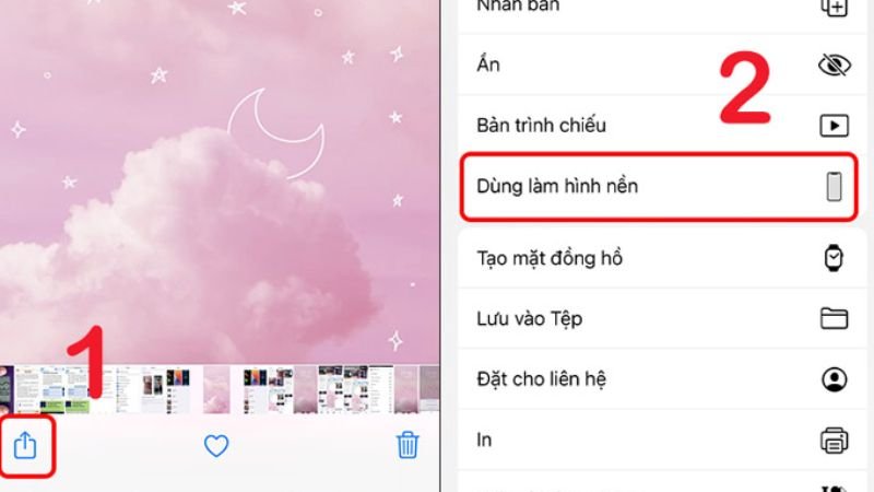 Hướng dẫn cài hình nền máy tính hài hái hước trên iPhone Bước 1