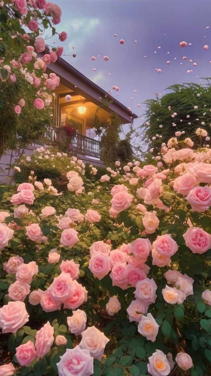 Hình nền hoa hồng rực rỡ 4K dưới ánh nắng cho máy tính