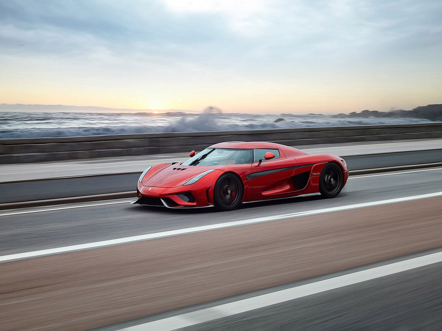 Hình nền Koenigsegg Regera 2016 4K góc thấp