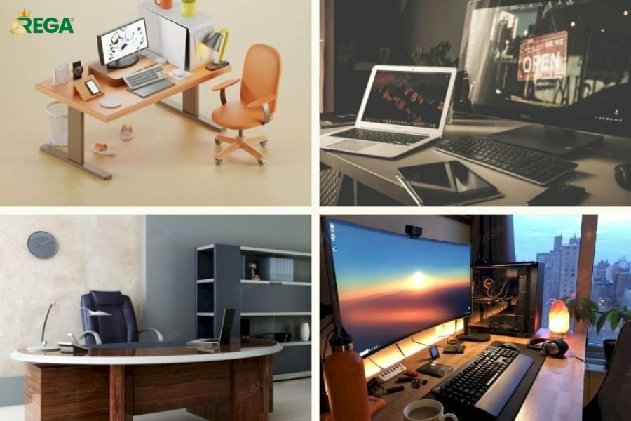 hình nền máy tính phòng làm việc phong cách