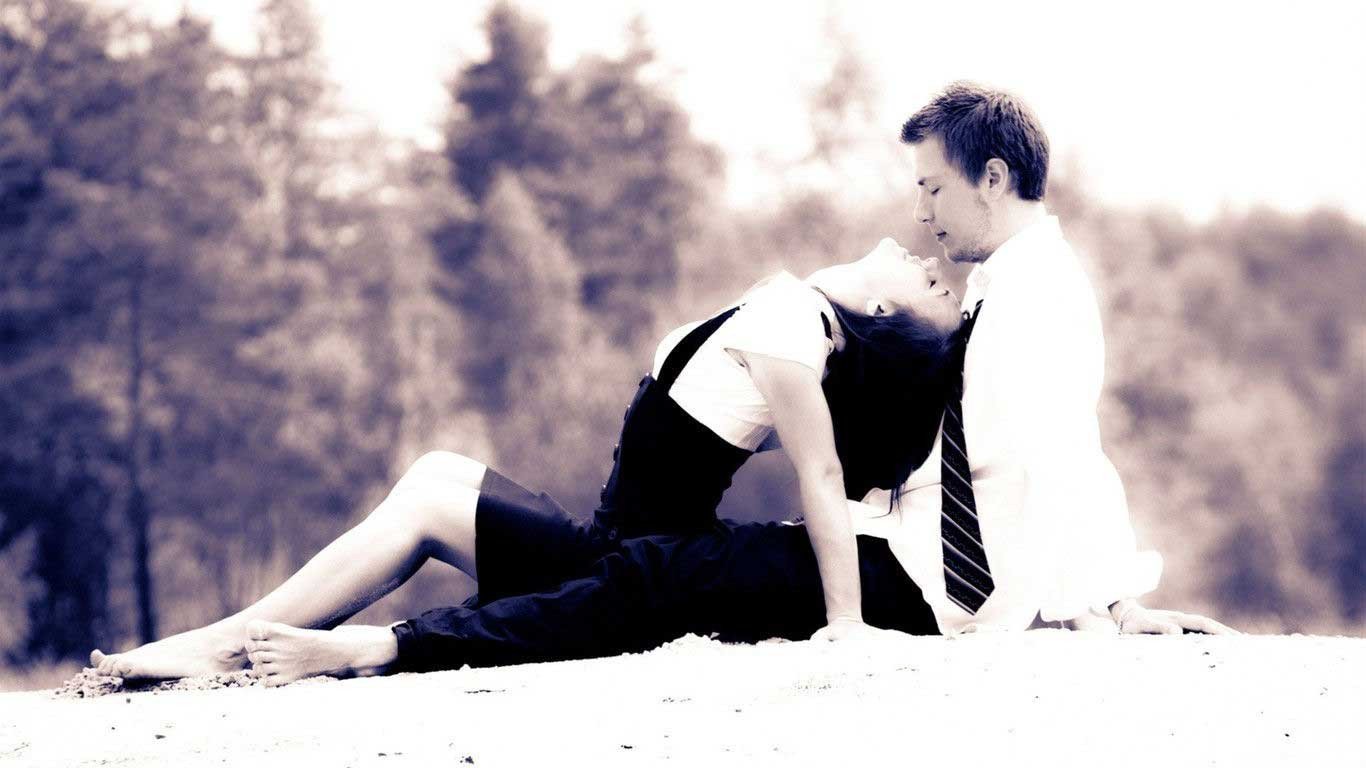 Hình nền máy tính tình yêu dễ thương với cặp đôi chim