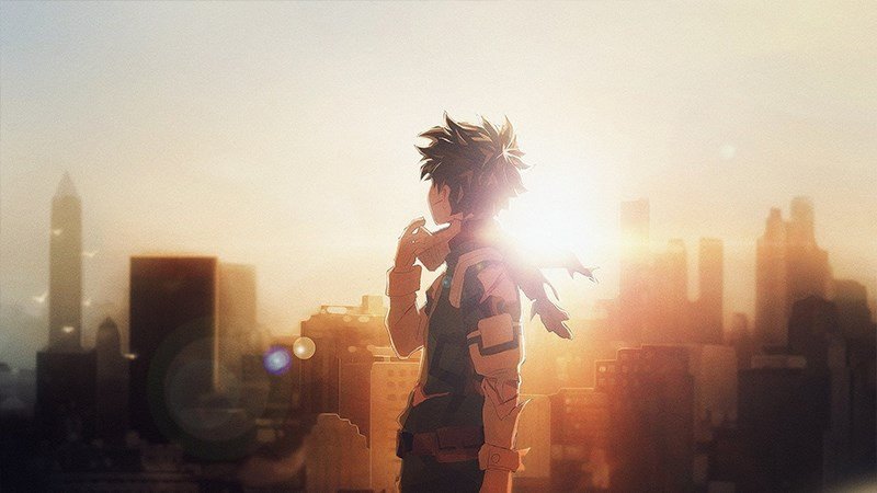 Hình nền máy tính trai đẹp anime với phông nền độc đáo