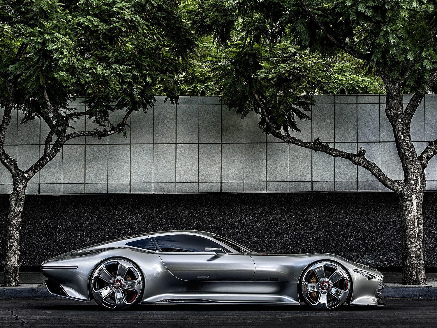 Hình nền Mercedes-Benz AMG Vision Gran Turismo Concept 2013 4K đường đua