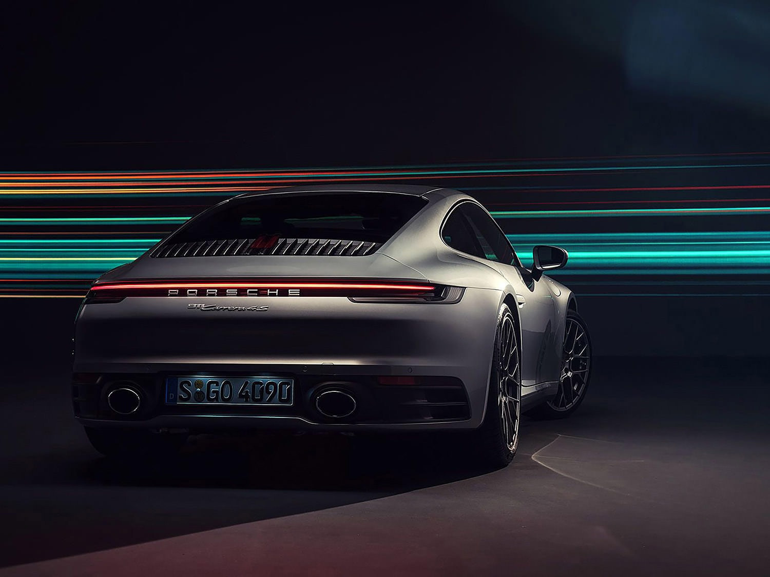 Hình nền Porsche 911 4K màu vàng