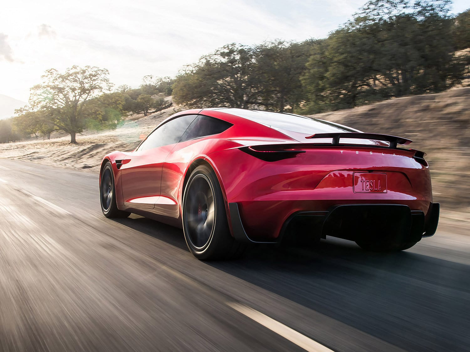 Hình nền Tesla Roadster 2020 4K phía trước