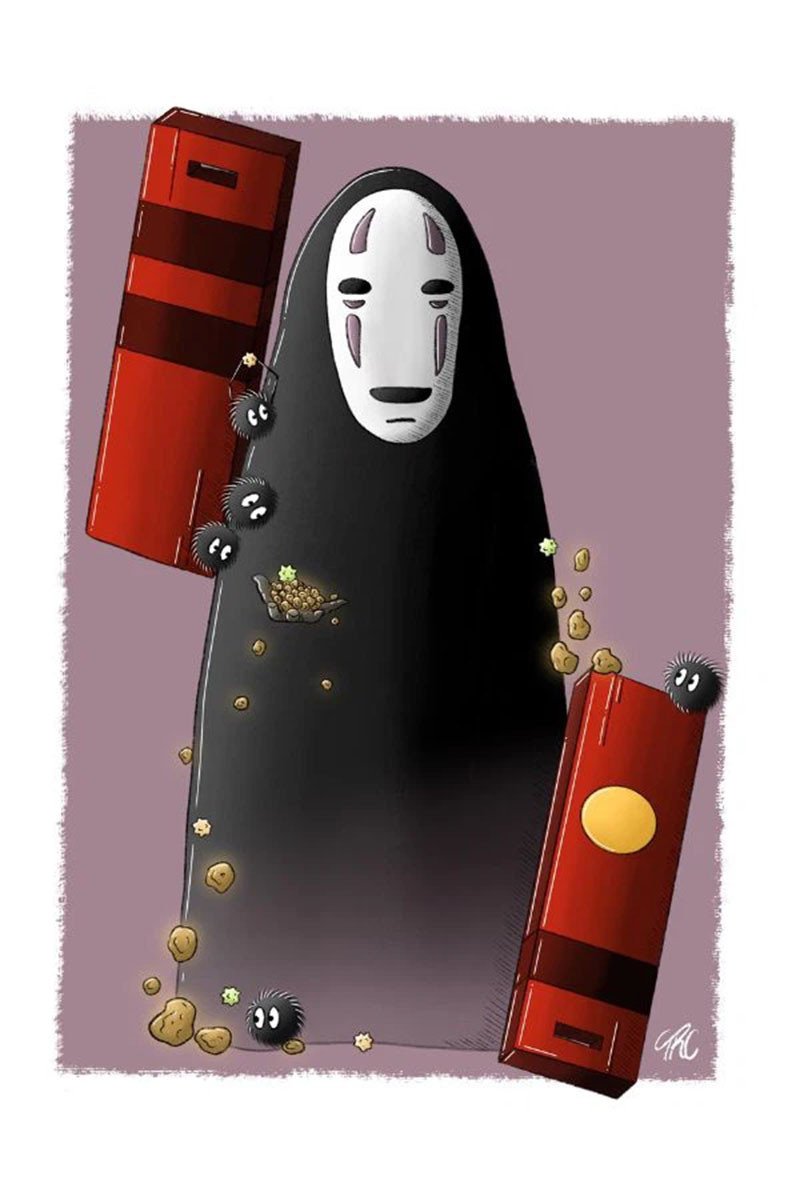 Hình nền Vô Diện chibi đáng yêu