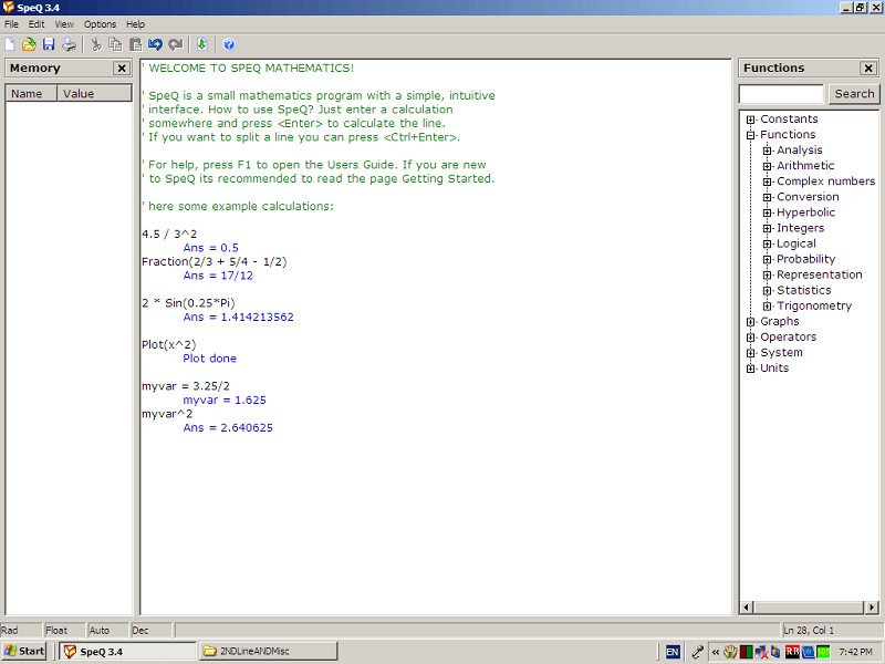 Học toán cấp cao với SpeQ Mathematics