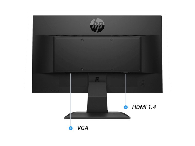 Các cổng kết nối của màn hình máy tính 19.5 inch HP P204v