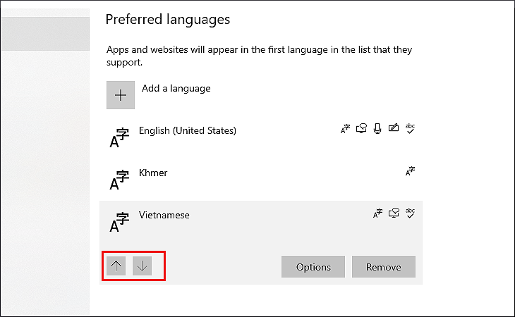 Thiết lập tiếng Việt làm ngôn ngữ mặc định sau khi cài đặt cho máy tính