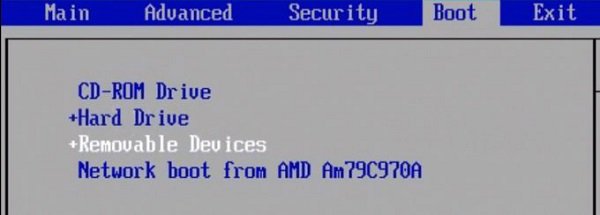 Thiết lập thứ tự khởi động từ USB trong BIOS